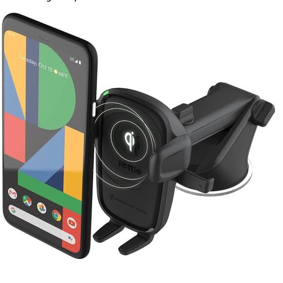 Iottie | Easy One Touch Wireless 2 Car Phone Charger and Phone Holder HLCRIO142 - Picture 1 of 10